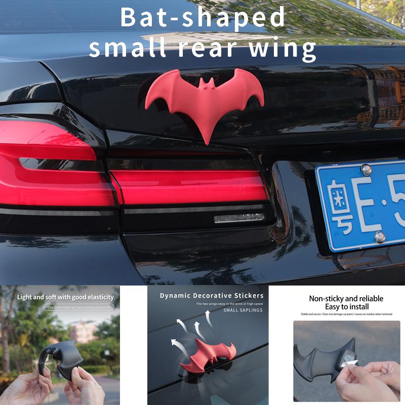 New 3D Bat Car Roof Decoration Helmet Decoration Motorcycle Decor Elasticity EVA Bat Durable Interesting Personalized Universal Red
New 3D Bat Car Roof Decoration Helmet Decoration Motorcycle Decor Elasticity EVA Bat Durable Interesting Personalized Universal Red
