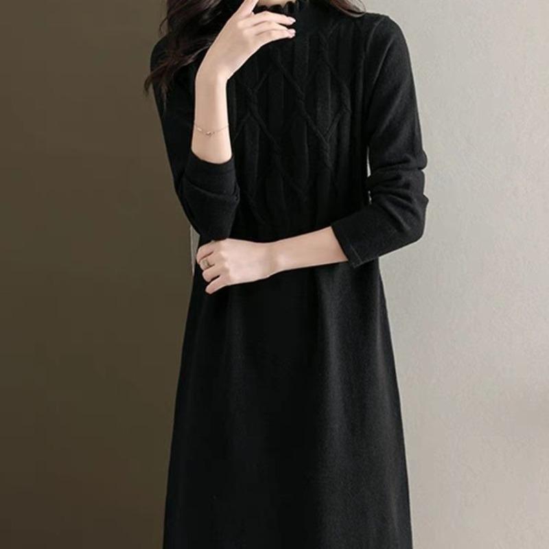 Універсальна в язана сукня-светр жіноча осінь-зима середнього віку грибний комір волосяна основа міді довжини плаття для мами 4XL чорний
Універсальна в язана сукня-светр жіноча осінь-зима середнього віку грибний комір волосяна основа міді довжини плаття для мами 4XL чорний