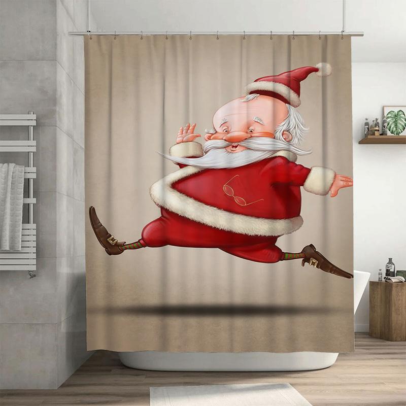 Tuniu Festive Santa Claus Bathroom Shower Curtain Merry Christmas Holiday Decor Fun Cute Fabric Panel Waterproof Home Decor W60H190(CM)-1 Pcs
Tuniu Festive Santa Claus Bathroom Shower Curtain Merry Christmas Holiday Decor Fun Cute Fabric Panel Waterproof Home Decor W60H190(CM)-1 Pcs