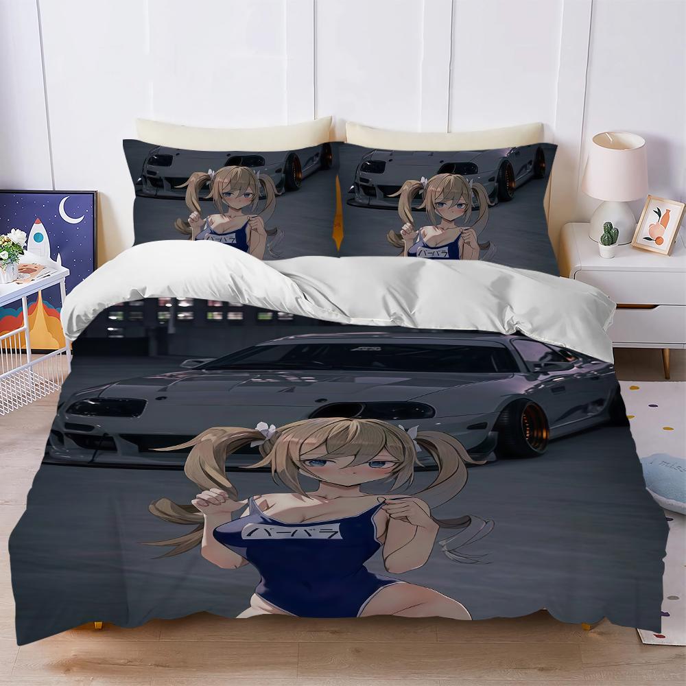 Anime girl sports car Q Duvet Cover Set Soft Wash Bed 3 Piece Summer Comfortable Student Dormitory Home Baby Bedding Best seller (135x200cm)
Anime girl sports car Q Duvet Cover Set Soft Wash Bed 3 Piece Summer Comfortable Student Dormitory Home Baby Bedding Best seller (135x200cm)