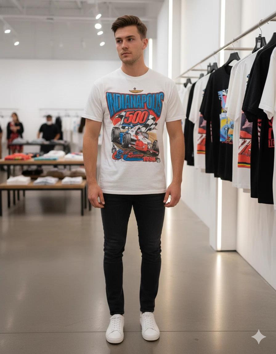 Unisex Adult Vintage Graphic Indianapolis 500 1998 Eddie Irvine Vin... S
Unisex Adult Vintage Graphic Indianapolis 500 1998 Eddie Irvine Vin... S