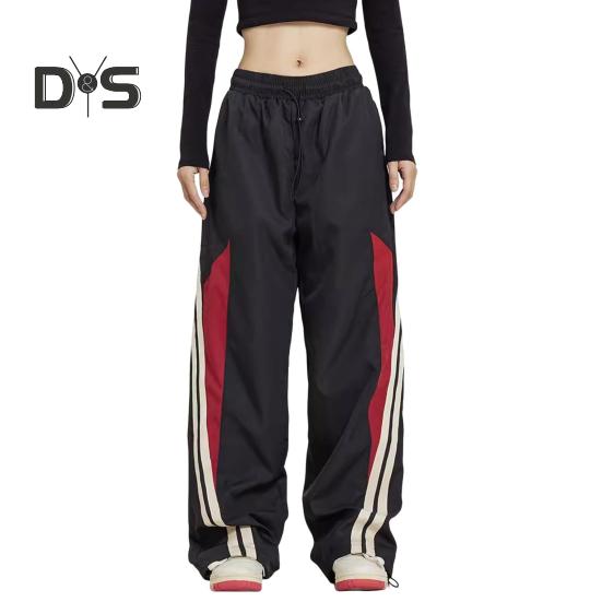 Женские брюки с высокой талией, эластичные, регулируемые, с завязками на шнурке, широкие брюки с вертикальными полосками, спортивные брюки в стиле ретро L чёрный
Женские брюки с высокой талией, эластичные, регулируемые, с завязками на шнурке, широкие брюки с вертикальными полосками, спортивные брюки в стиле ретро L чёрный