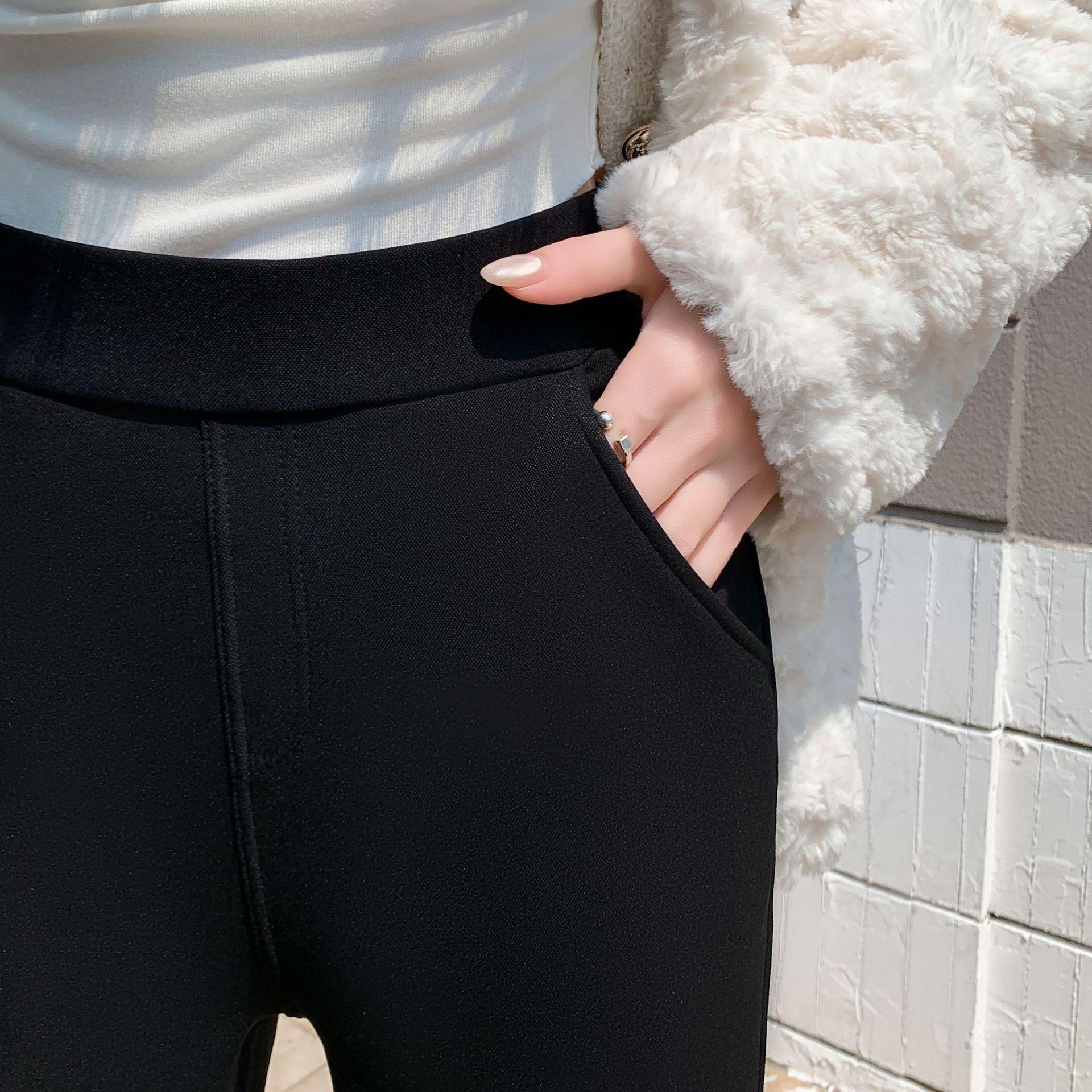 2025 Velvet Nylon Straight-Leg Slimming Winter Pants with High Waist and Horsebit Detail M чёрный
2025 Velvet Nylon Straight-Leg Slimming Winter Pants with High Waist and Horsebit Detail M чёрный