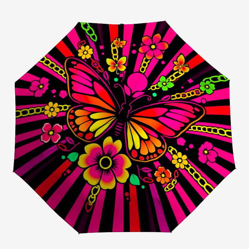 1pc Butterfly Mandala Decorative Automatic Folding Umbrella - Portable Collapsible 8-Rib Umbrella for All Seasons Durable Canopy yy251119141
1pc Butterfly Mandala Decorative Automatic Folding Umbrella - Portable Collapsible 8-Rib Umbrella for All Seasons Durable Canopy yy251119141