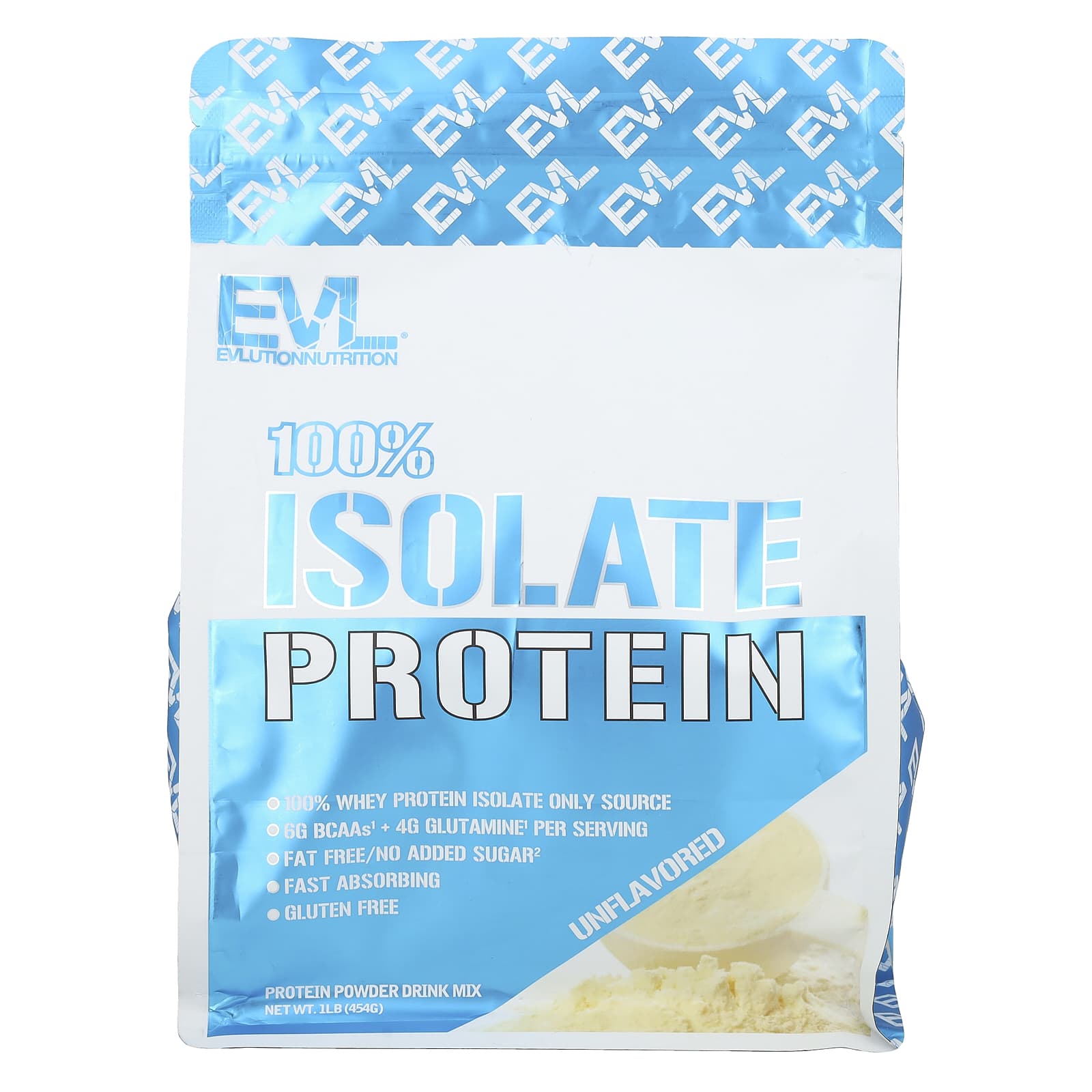 EVLution Nutrition, 100% Protein Isolate, Unflavored, 1 lb (454 g) 
EVLution Nutrition, 100% Protein Isolate, Unflavored, 1 lb (454 g)