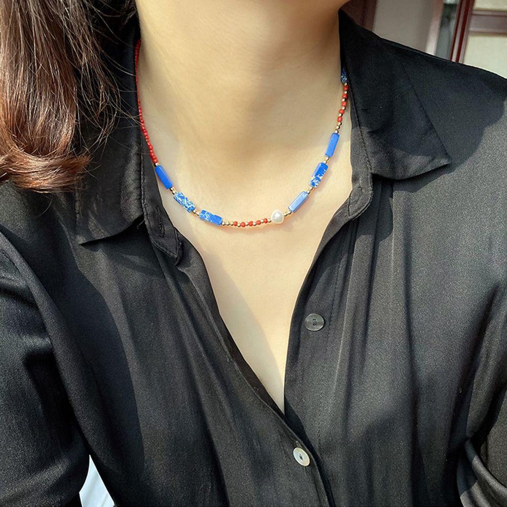 Niche Design Natural Stone Bead Pearl Fashion Jewelry Sweater Chain Bohemia Necklace Women Necklace
Niche Design Natural Stone Bead Pearl Fashion Jewelry Sweater Chain Bohemia Necklace Women Necklace
