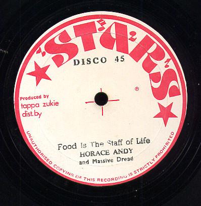 12inch Record HORACE ANDY & MASSIVE DREAD - Food Is The Staff Of Life none Stars 1978 Jamaica Reggae, Ska & Dub Used
12inch Record HORACE ANDY & MASSIVE DREAD - Food Is The Staff Of Life none Stars 1978 Jamaica Reggae, Ska & Dub Used
