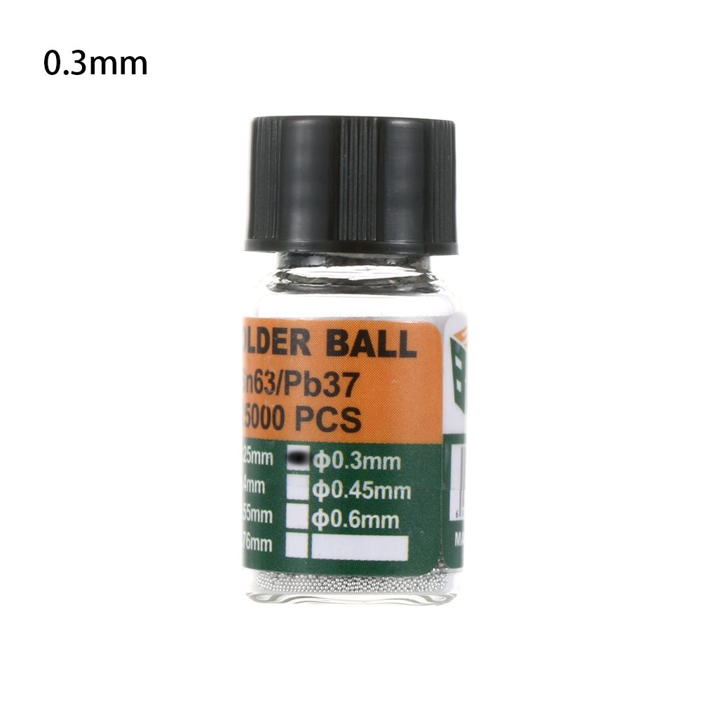 Hot 25000Pcs/Bottle 0.2-0.65mm BGA Reballing Balls Leaded For IC Chip Soldering Solder Ball Tin Material Sn63/Pb37 Repair Tools
Hot 25000Pcs/Bottle 0.2-0.65mm BGA Reballing Balls Leaded For IC Chip Soldering Solder Ball Tin Material Sn63/Pb37 Repair Tools