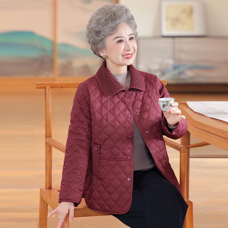 Cotton-Padded Jacket for Older Women: Lightweight Spring/Autumn Wear for Grandmas, Suitable for Women in Their 60s and 70s XL (recommended 100-115 jin)
Cotton-Padded Jacket for Older Women: Lightweight Spring/Autumn Wear for Grandmas, Suitable for Women in Their 60s and 70s XL (recommended 100-115 jin)