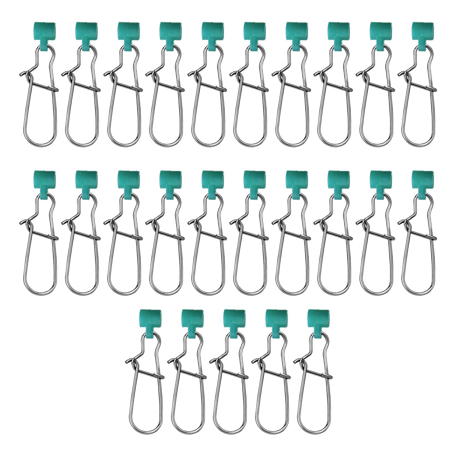 25PCS Plastic Head Fishing Connectors Stainless Steel Fishing Line Sinkers Lock Snaps Fishing Clip Hanging Baits Pin S зелений
25PCS Plastic Head Fishing Connectors Stainless Steel Fishing Line Sinkers Lock Snaps Fishing Clip Hanging Baits Pin S зелений