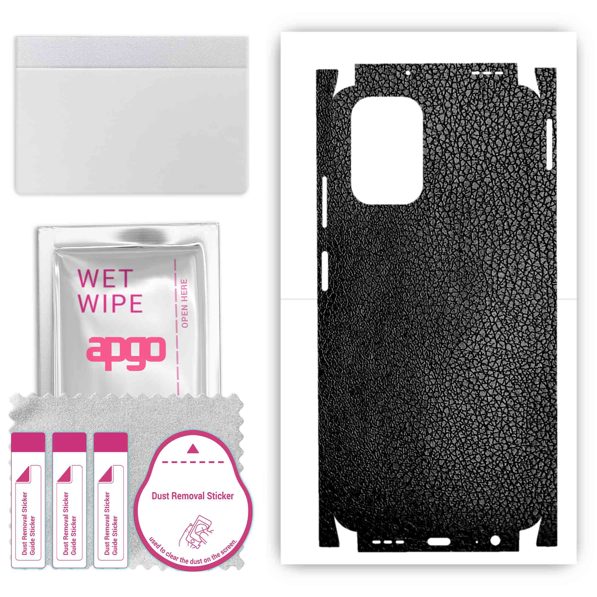 apgo Protective Skin Sticker for the back+sides compatible with Xiaomi Poco M5s, Full Wrap Film, Foil, Vinyl - Pattern Black Leather
apgo Protective Skin Sticker for the back+sides compatible with Xiaomi Poco M5s, Full Wrap Film, Foil, Vinyl - Pattern Black Leather