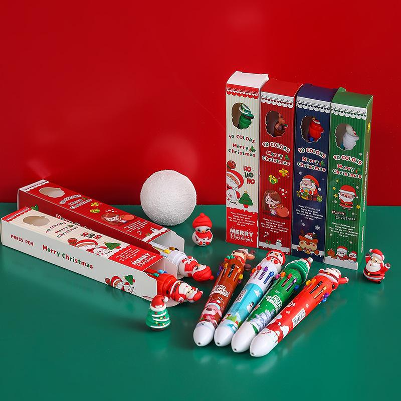 2Boxs Cute Cartoon Ten Color Ballpoint Pen Creative Color Hand Account Press Pen Student Christmas Stationery Supplies Gifts onesize
2Boxs Cute Cartoon Ten Color Ballpoint Pen Creative Color Hand Account Press Pen Student Christmas Stationery Supplies Gifts onesize