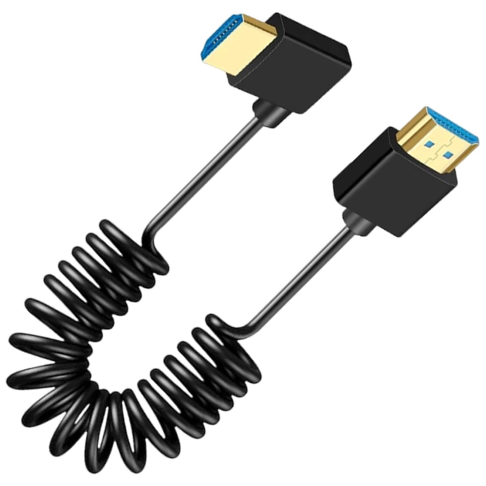Spring Coiled UHD2.1 2.1 Cable Cord 8K@60Hz Supported Right Angle Bend Connection Wire for HDTV Game Consoles 1
Spring Coiled UHD2.1 2.1 Cable Cord 8K@60Hz Supported Right Angle Bend Connection Wire for HDTV Game Consoles 1