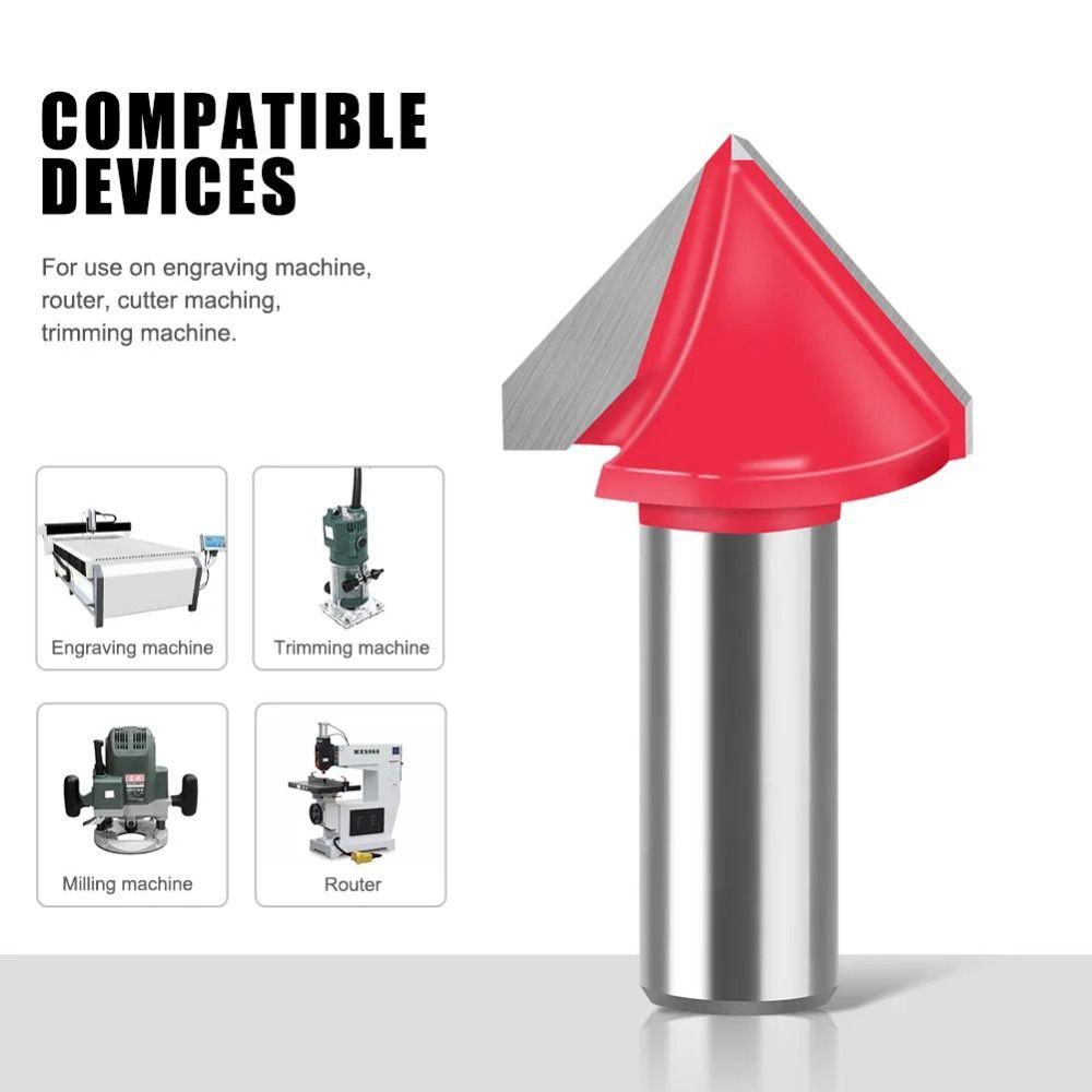 Precision V Type 90 Degree Router Bits Professional CNC-Router Bits Shank Router Bits Woodworking Style 5
Precision V Type 90 Degree Router Bits Professional CNC-Router Bits Shank Router Bits Woodworking Style 5