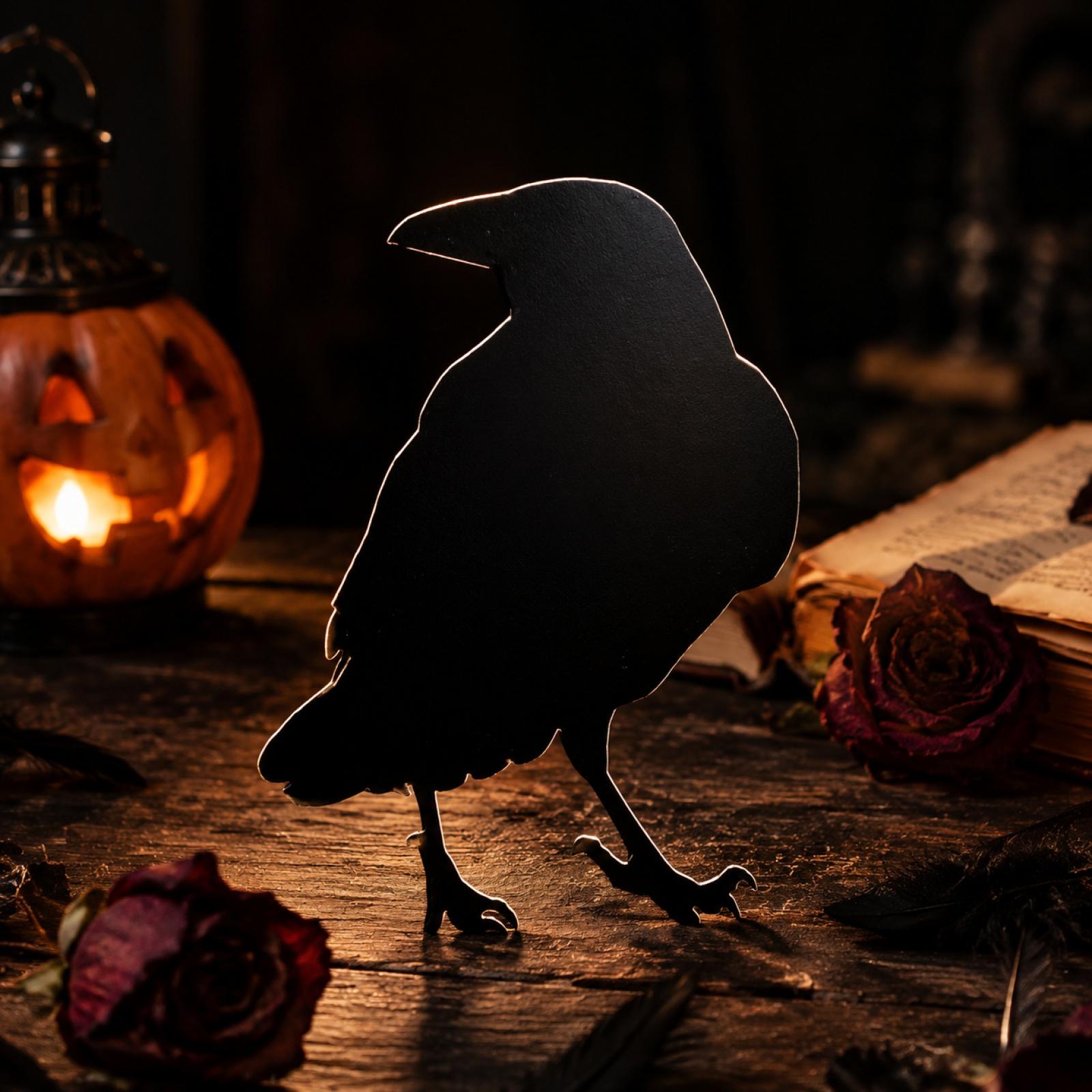 Acrylic Crow Figurine Halloween Decoration Standing Bird Ornament for Indoor Outdoor Seasonal Display Home Tabletop Accent One Size чорний
Acrylic Crow Figurine Halloween Decoration Standing Bird Ornament for Indoor Outdoor Seasonal Display Home Tabletop Accent One Size чорний