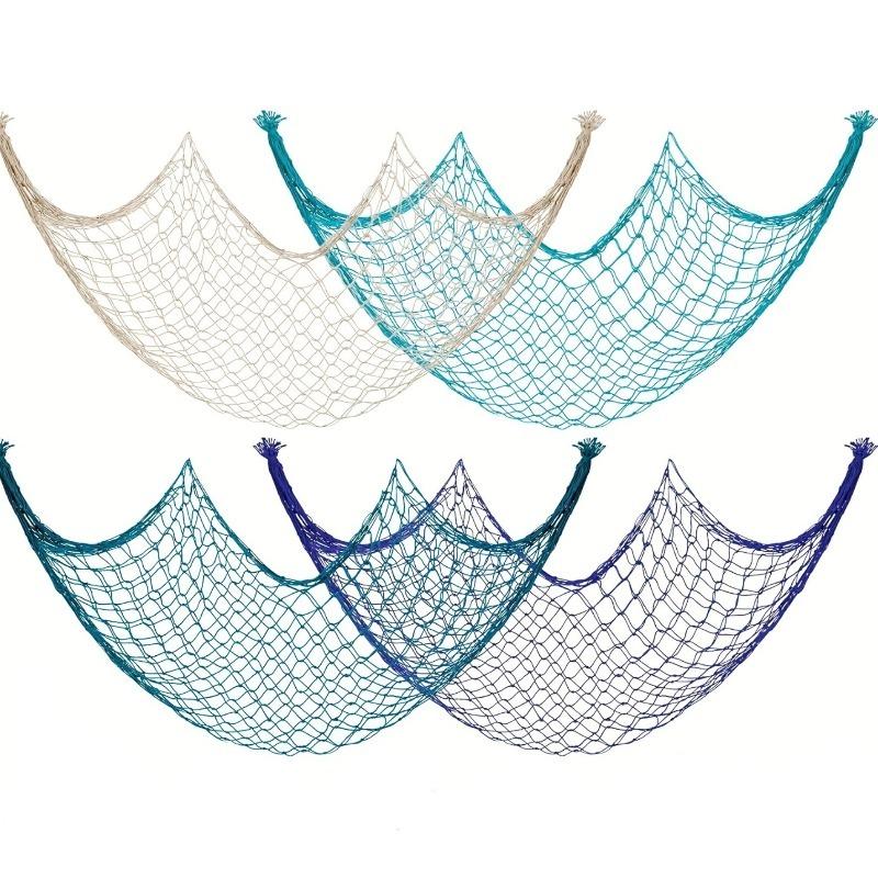 4pcs Decorative Fishing Nets Mediterranean Fabric Wall Hanging Decor Thick Cotton and Linen Rope Seashell Net Background Walls
4pcs Decorative Fishing Nets Mediterranean Fabric Wall Hanging Decor Thick Cotton and Linen Rope Seashell Net Background Walls