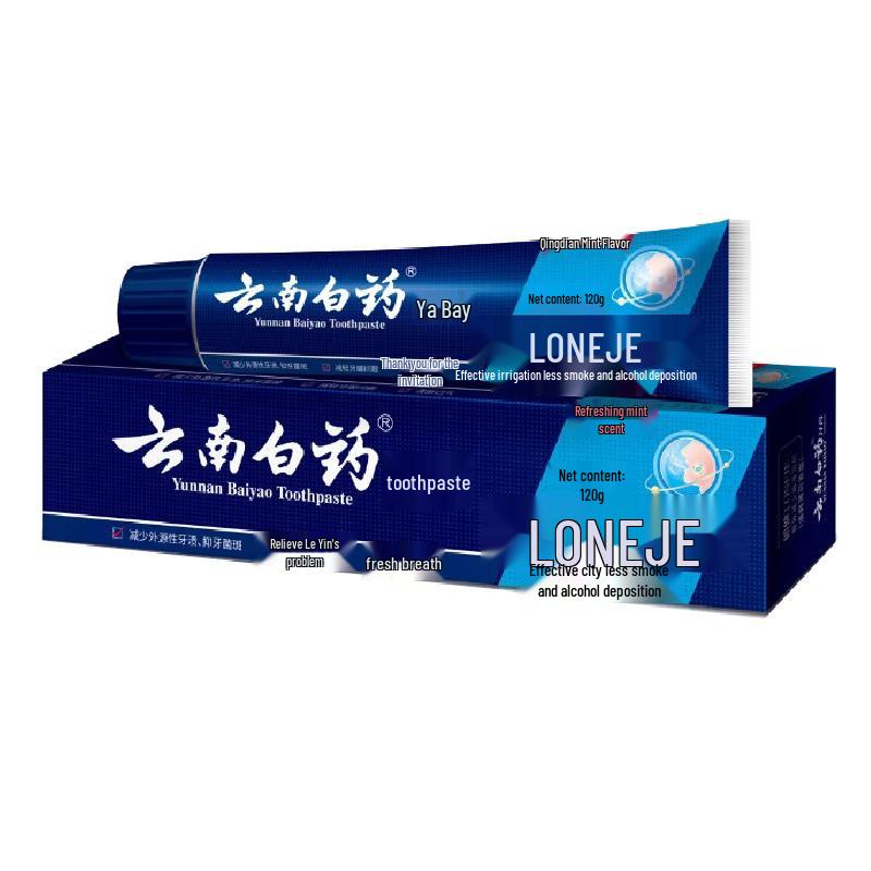 Yunnan Baiyao Langjian Refreshing Mint Toothpaste 120g x3 Pack
Yunnan Baiyao Langjian Refreshing Mint Toothpaste 120g x3 Pack