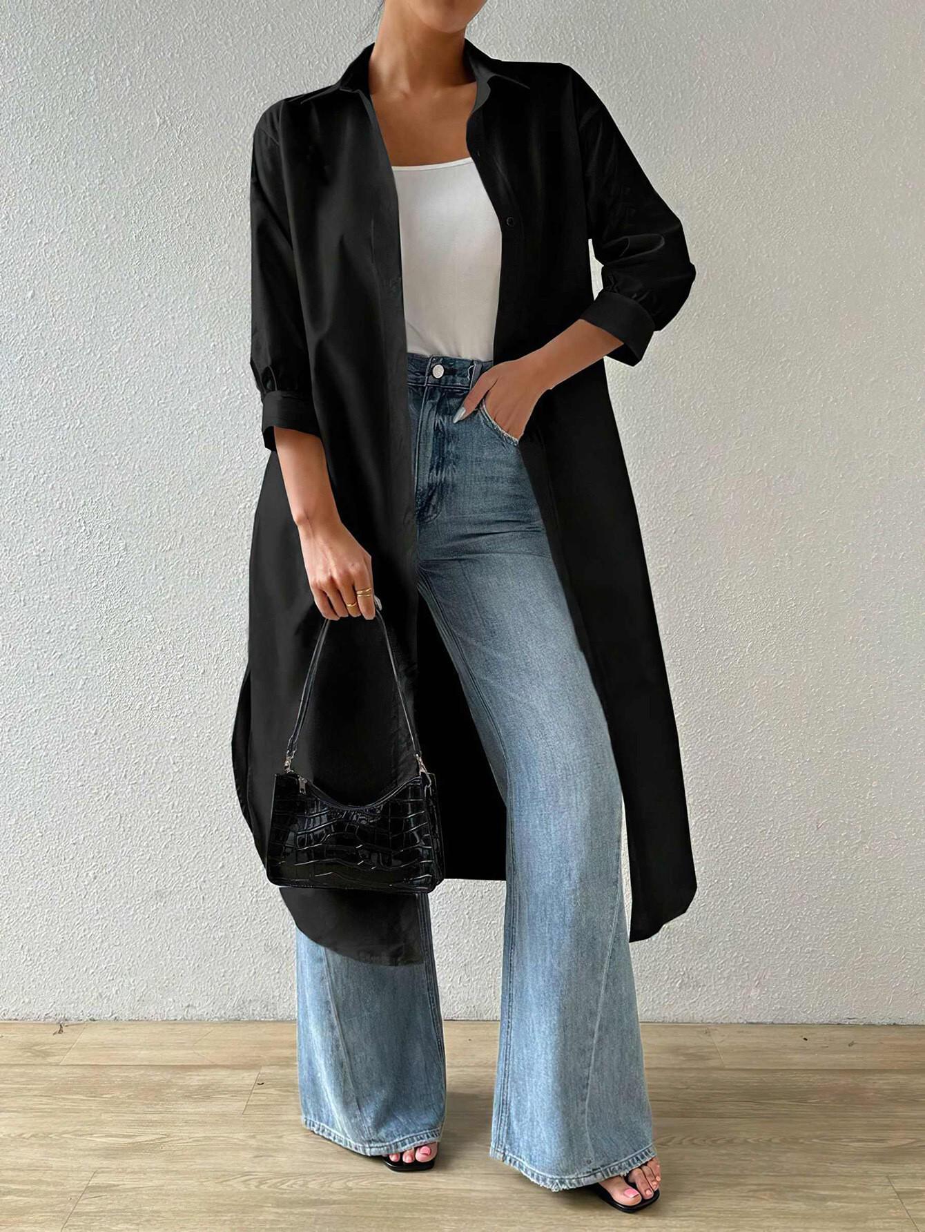 Autumn 2024 Solid Color Mid-Sleeve Long Cardigan for Women XL чорний
Autumn 2024 Solid Color Mid-Sleeve Long Cardigan for Women XL чорний