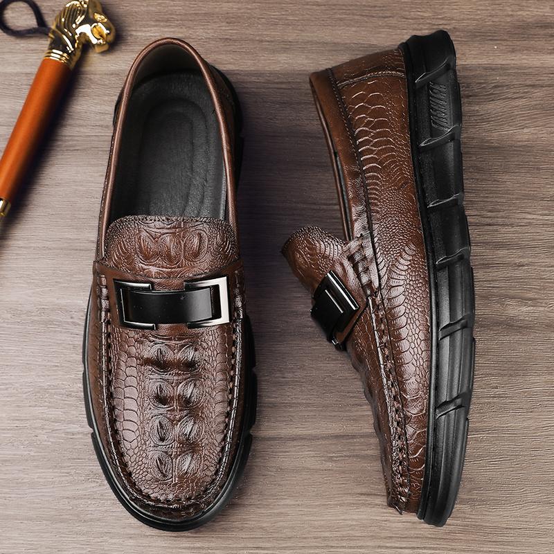 Кожаные тисненые кожаные мокасины мужские туфли на толстой подошве с металлической пряжкой украшения дышащие нескользящие деловые мужские туфли для отдыха 44 коричневый
Кожаные тисненые кожаные мокасины мужские туфли на толстой подошве с металлической пряжкой украшения дышащие нескользящие деловые мужские туфли для отдыха 44 коричневый