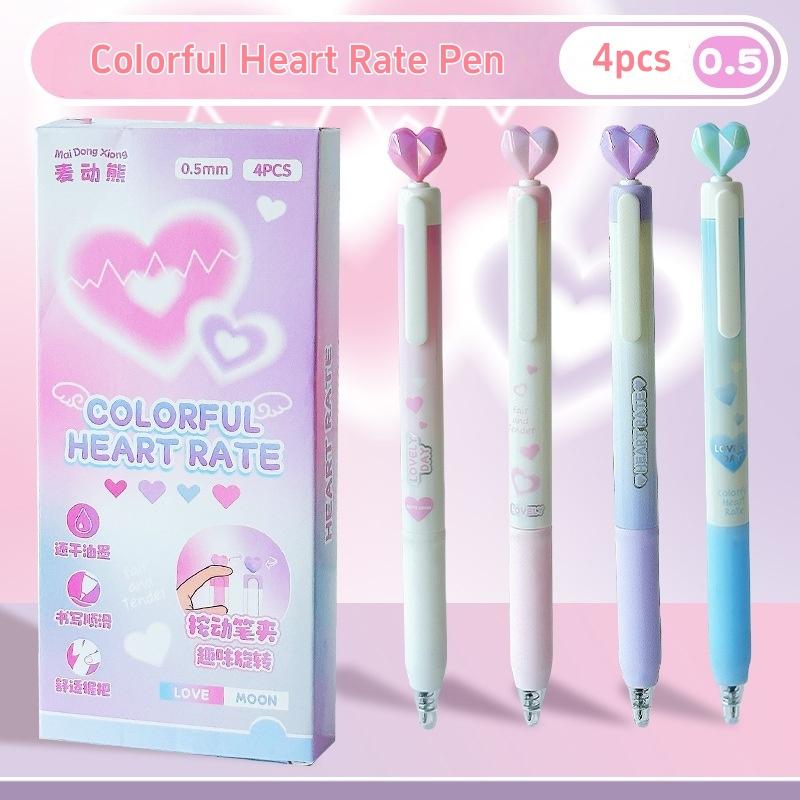 Набор из 4 цветных гелевых ручек в форме сердца Dream 0,5 мм, шариковые, черные чернила для письма, школа
Набор из 4 цветных гелевых ручек в форме сердца Dream 0,5 мм, шариковые, черные чернила для письма, школа