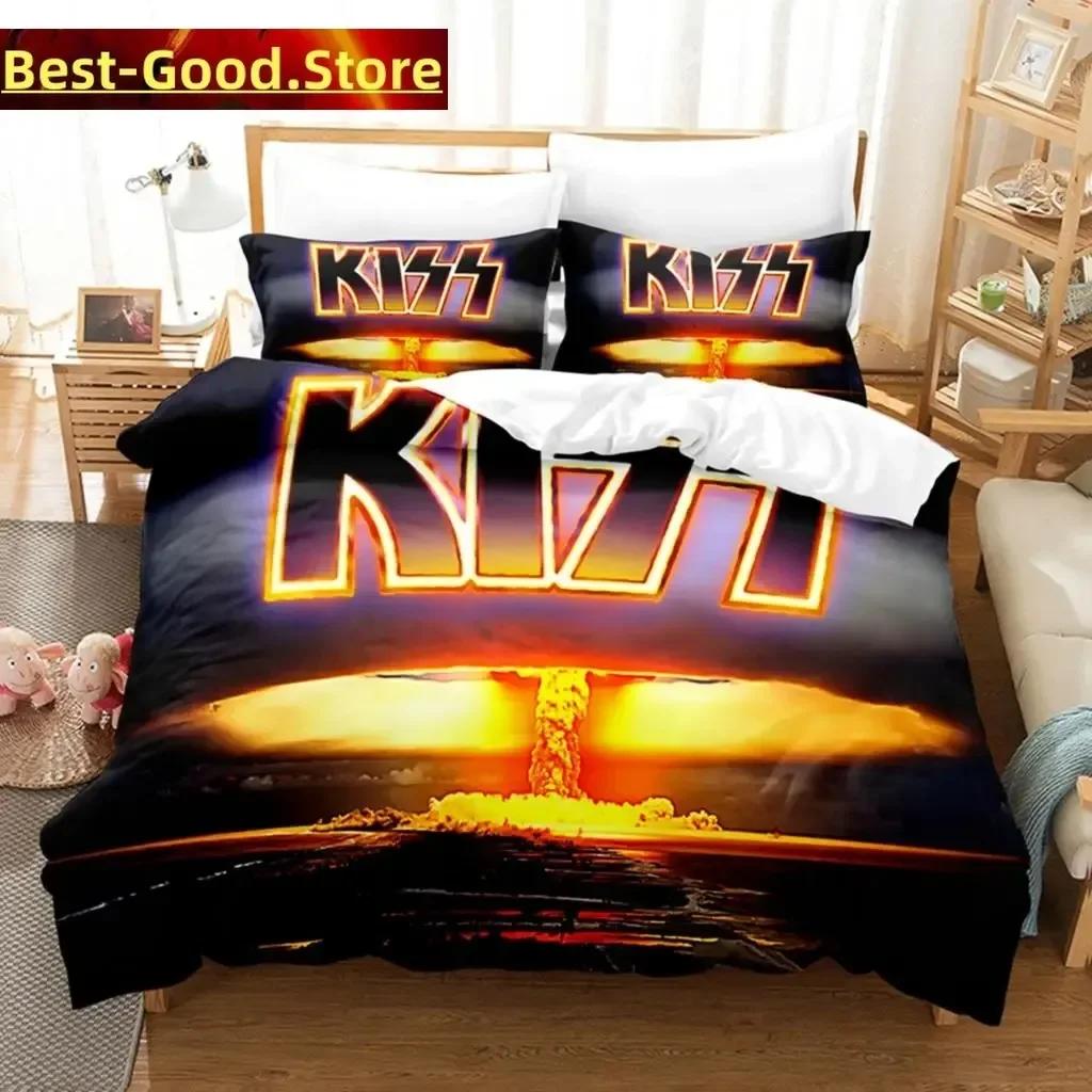Kiss Band Bedding Set Single Rock Band Printed Bed Set With Pillowcase Bed Duvet Cover Soft Single Double Queen Super King Size EU Single(135*200cm)3pcs
Kiss Band Bedding Set Single Rock Band Printed Bed Set With Pillowcase Bed Duvet Cover Soft Single Double Queen Super King Size EU Single(135*200cm)3pcs