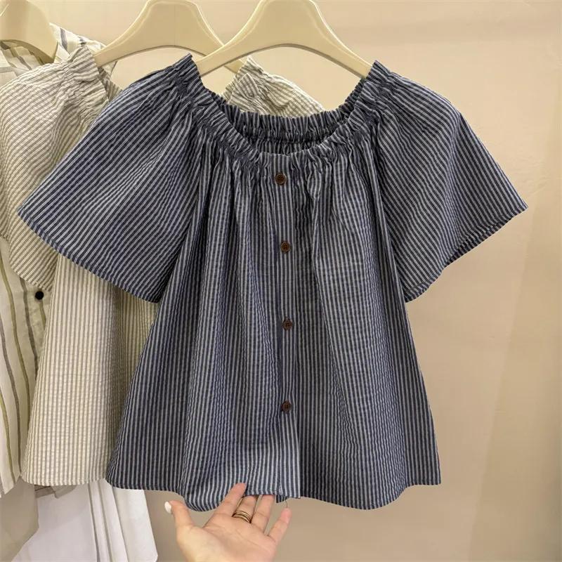 Women s Plaid Puff Sleeve Blouse Elastic Neckline Button Front Loose Fit Casual Shirt M синий
Women s Plaid Puff Sleeve Blouse Elastic Neckline Button Front Loose Fit Casual Shirt M синий