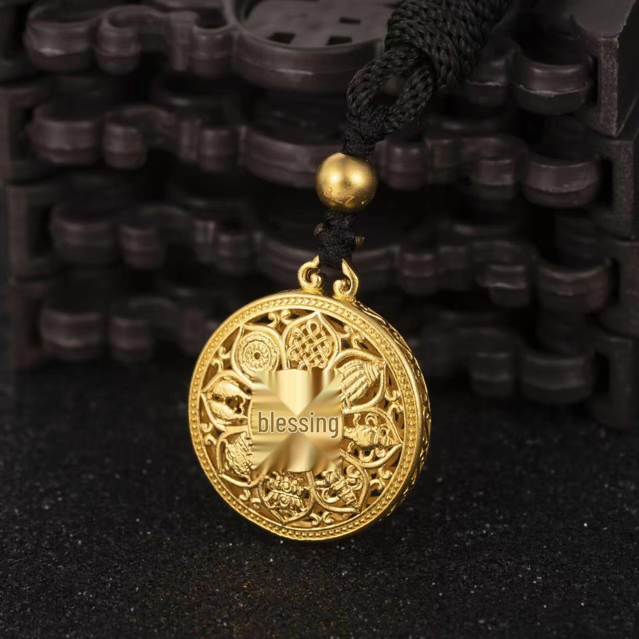 Gold-Plated Lotus Compass Necklace: Women s Filigree Pendant for Wealth and Fortune
Gold-Plated Lotus Compass Necklace: Women s Filigree Pendant for Wealth and Fortune