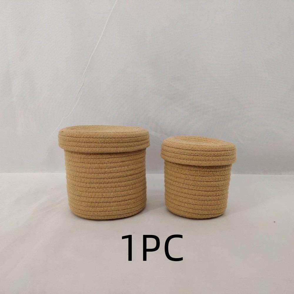 Round Cotton Rope Key Wallet Storage Basket Dustproof Home Organization Supplies Storage Basket S хакі
Round Cotton Rope Key Wallet Storage Basket Dustproof Home Organization Supplies Storage Basket S хакі
