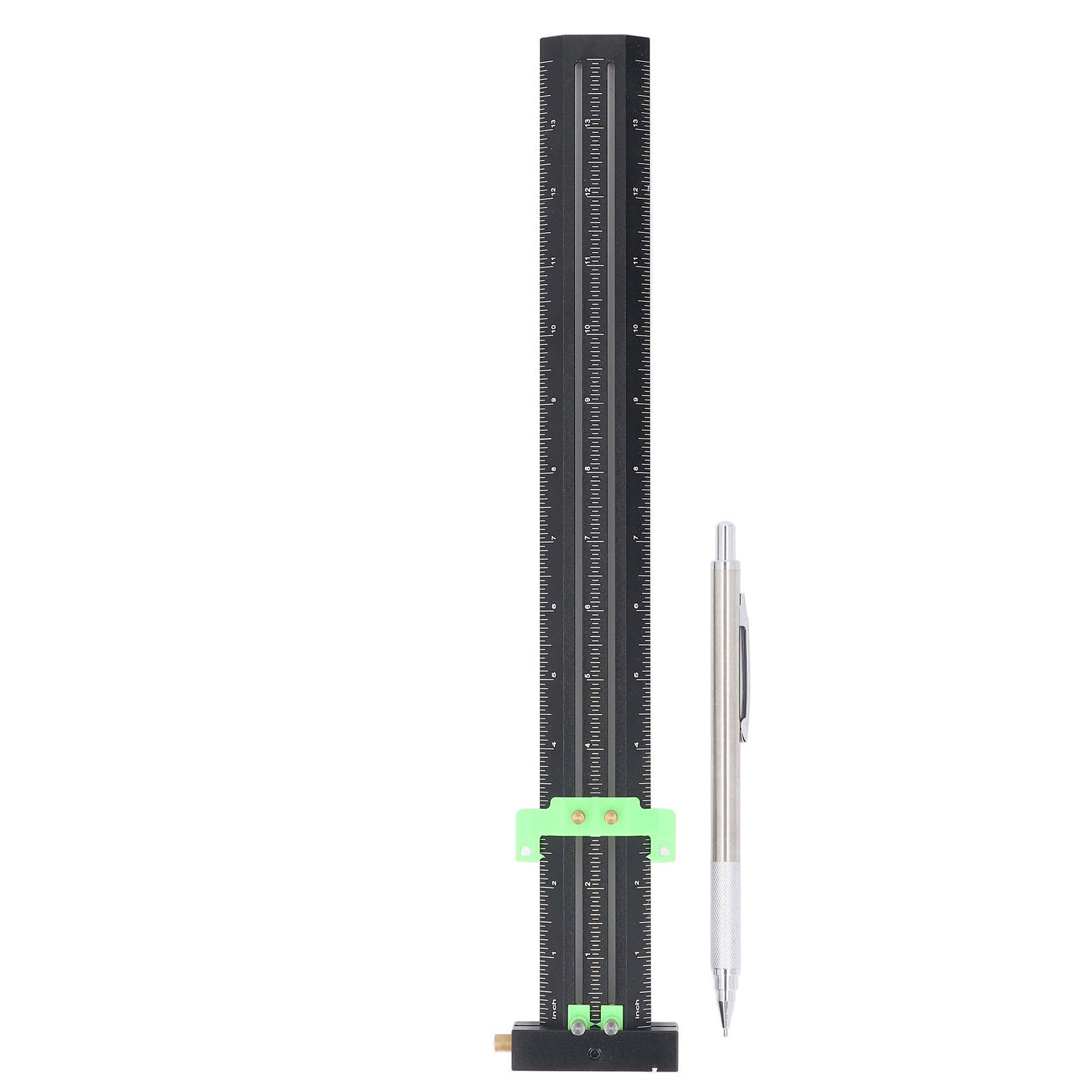 T Type Scribing Ruler Aluminum Alloy Multifunctional Portable Woodworking Ruler T Square with Pen чорний
T Type Scribing Ruler Aluminum Alloy Multifunctional Portable Woodworking Ruler T Square with Pen чорний