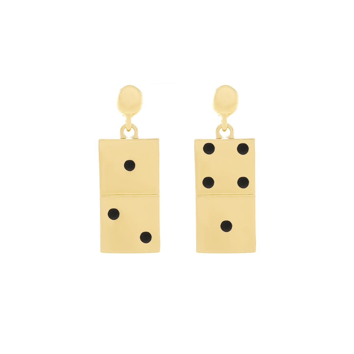 Digadagu Simple Domino Dangle Earrings Metal Square Earrings Women s New Classic Zircon Accessories чорний
Digadagu Simple Domino Dangle Earrings Metal Square Earrings Women s New Classic Zircon Accessories чорний