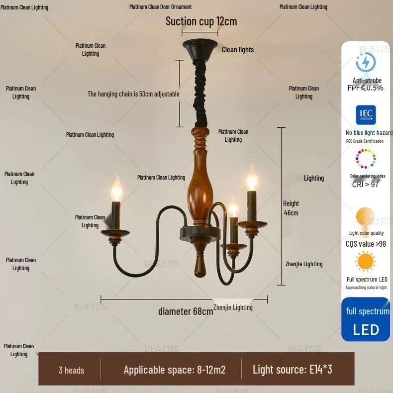 French Country Farmhouse Solid Wood Chandelier for Living, Bed, & Dining Rooms
French Country Farmhouse Solid Wood Chandelier for Living, Bed, & Dining Rooms