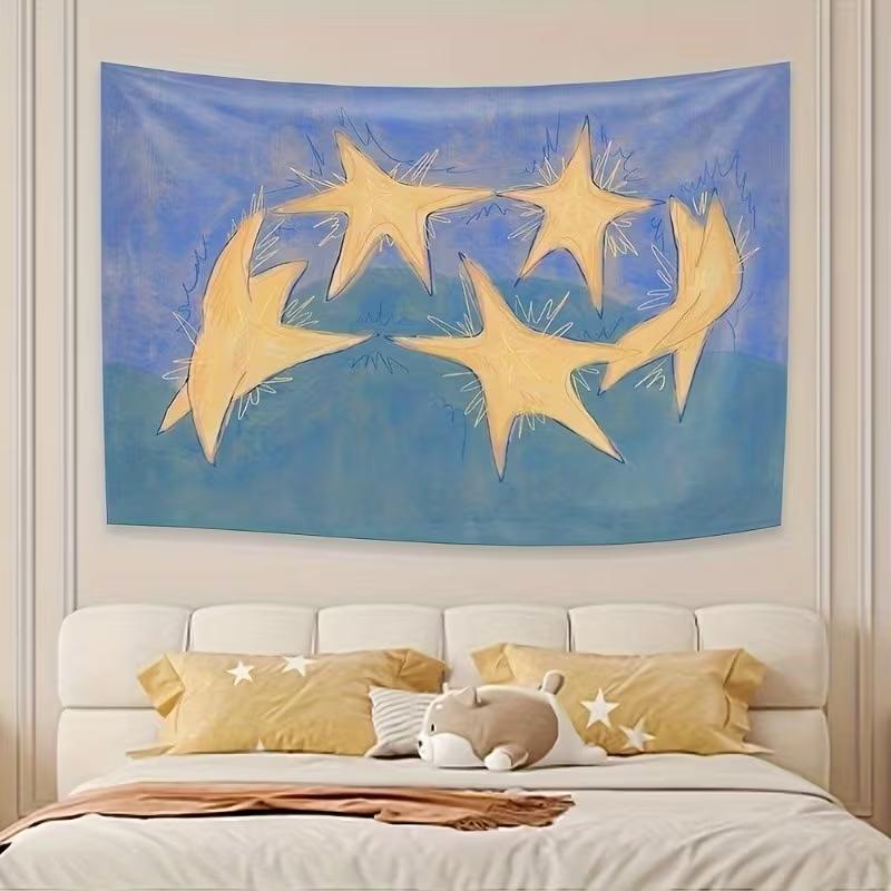 VIKAMA HandPainted Star Oil Painting Tapestry Healing Style Wall Hanging for Kids Room Bedroom Homestay Decor 74x94cm(29x37in)
VIKAMA HandPainted Star Oil Painting Tapestry Healing Style Wall Hanging for Kids Room Bedroom Homestay Decor 74x94cm(29x37in)