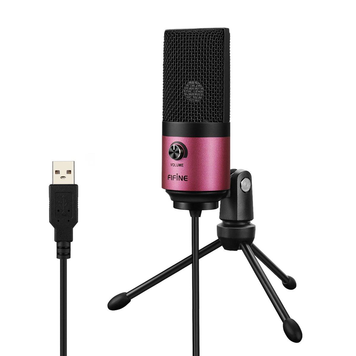 FIFINE USB Condenser Unidirectional PC Internet Working from Game Live Home Volume Tripod Microphone Stand Compatible with K669 Microphone,
FIFINE USB Condenser Unidirectional PC Internet Working from Game Live Home Volume Tripod Microphone Stand Compatible with K669 Microphone,