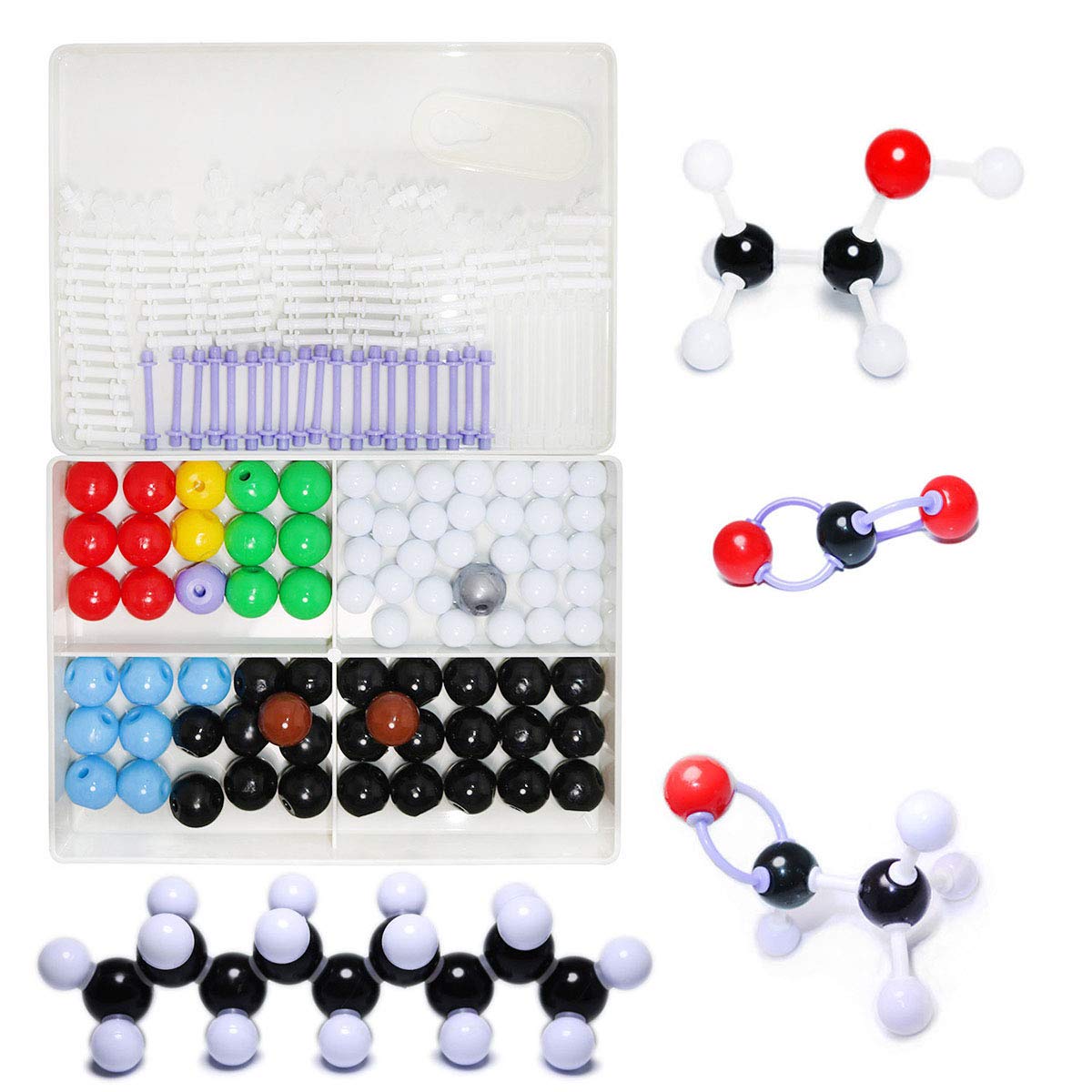 LINKTOR 189 Pieces Chemistry Molecular Model Student or Teacher Set for Organic or Inorganic Chemistry Inspire Motivation to Learn and Enhance Space
LINKTOR 189 Pieces Chemistry Molecular Model Student or Teacher Set for Organic or Inorganic Chemistry Inspire Motivation to Learn and Enhance Space