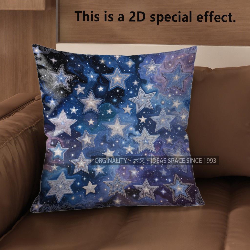2D Starry Night Sky Pattern Decorative Pillow Covers Pattern Cushion Cover Suitable For Sofa Bedroom Car Pillow Cover 40x40cm
2D Starry Night Sky Pattern Decorative Pillow Covers Pattern Cushion Cover Suitable For Sofa Bedroom Car Pillow Cover 40x40cm