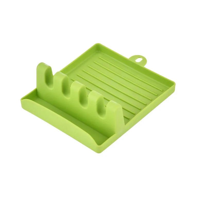Simple Plastic Multi-functional Household Kitchen Spoon Rests Holder Pot Clips Organizer Rack Non-slip Pad for Spatula Pot Lids зелёный
Simple Plastic Multi-functional Household Kitchen Spoon Rests Holder Pot Clips Organizer Rack Non-slip Pad for Spatula Pot Lids зелёный