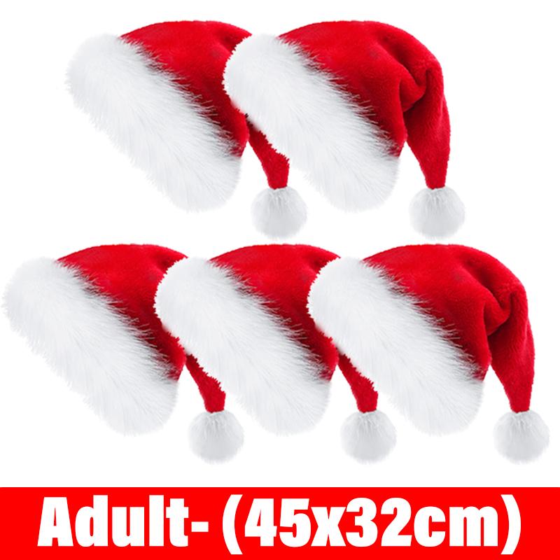 5/1PCS Thickened Plush Christmas Hat for Adults Kids Soft Velvet Santa Claus Caps Hats Xmas New Year Festival Party Decor Gitfs 1PC
5/1PCS Thickened Plush Christmas Hat for Adults Kids Soft Velvet Santa Claus Caps Hats Xmas New Year Festival Party Decor Gitfs 1PC