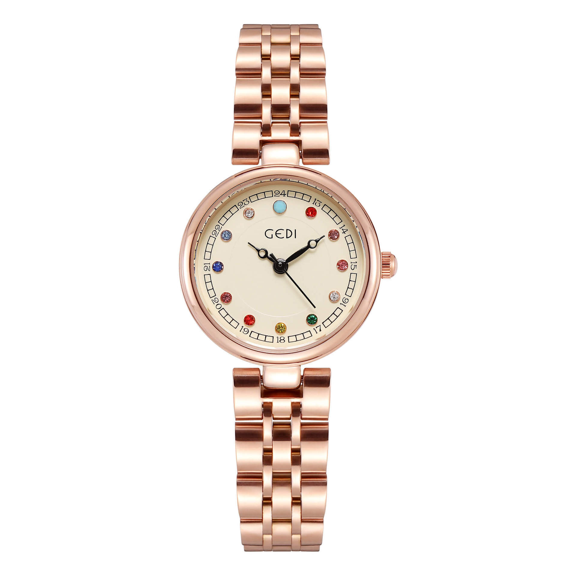 Creative High-End Colored Diamond Disc Women S Niche Light Luxury High-Value Waterproof Stainless Steel Quartz Watch
Creative High-End Colored Diamond Disc Women S Niche Light Luxury High-Value Waterproof Stainless Steel Quartz Watch
