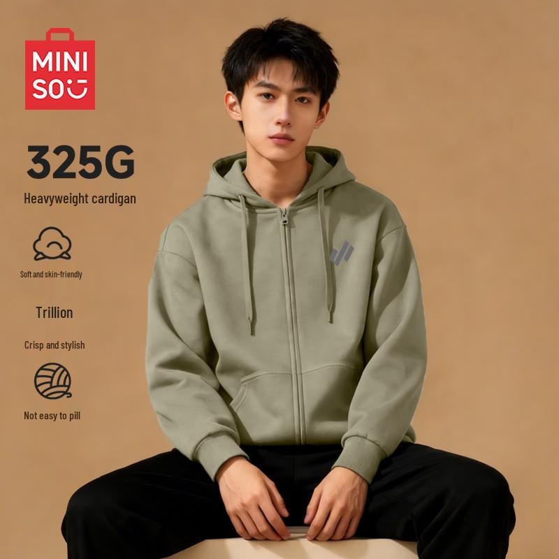 MINISO Men s Hooded Open-Front Sweatshirt L
MINISO Men s Hooded Open-Front Sweatshirt L