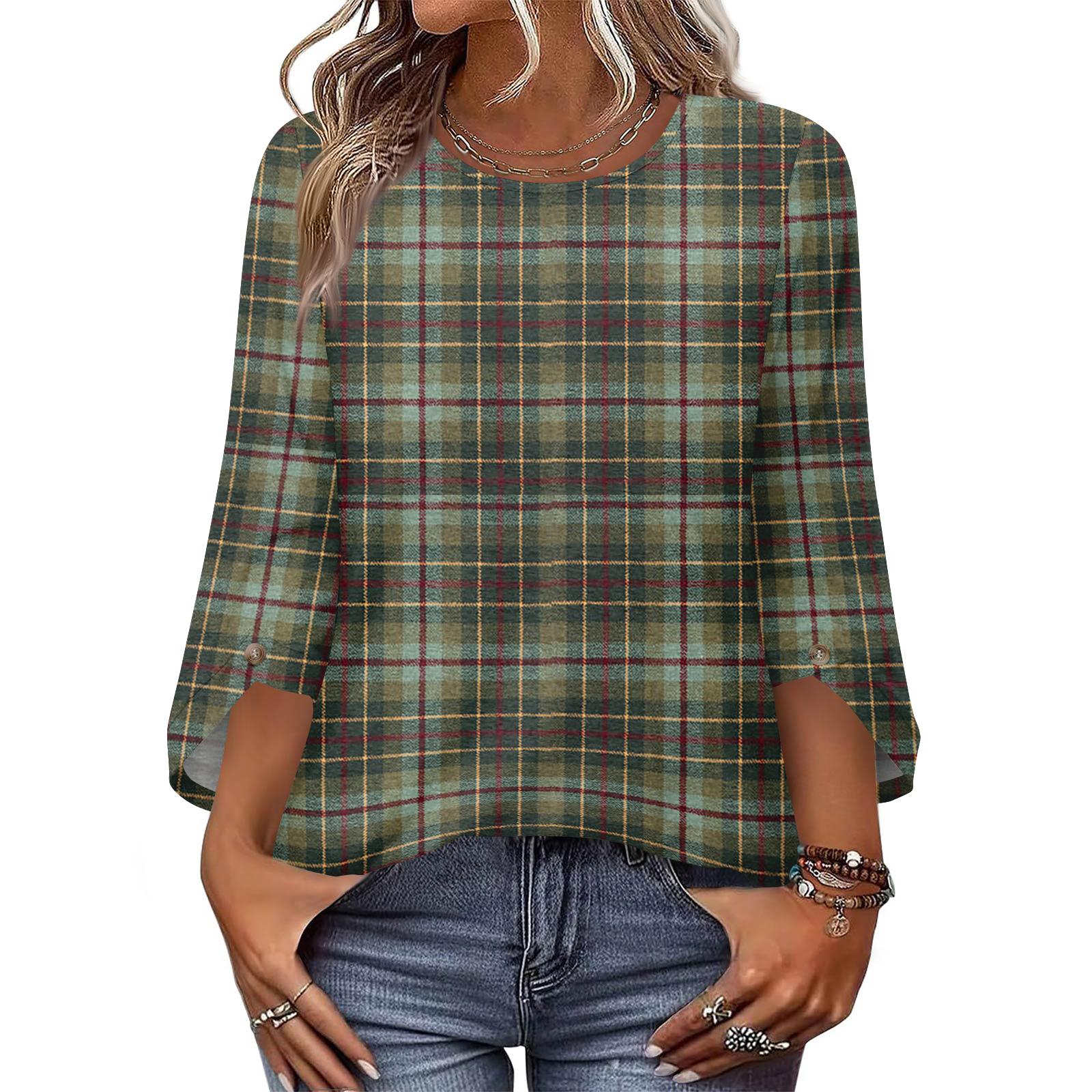 Womens Tops 3/4 Length Sleeve Dressy Casual Blouses For Women Trendy Round Neck T Shirts L армия зеленый
Womens Tops 3/4 Length Sleeve Dressy Casual Blouses For Women Trendy Round Neck T Shirts L армия зеленый