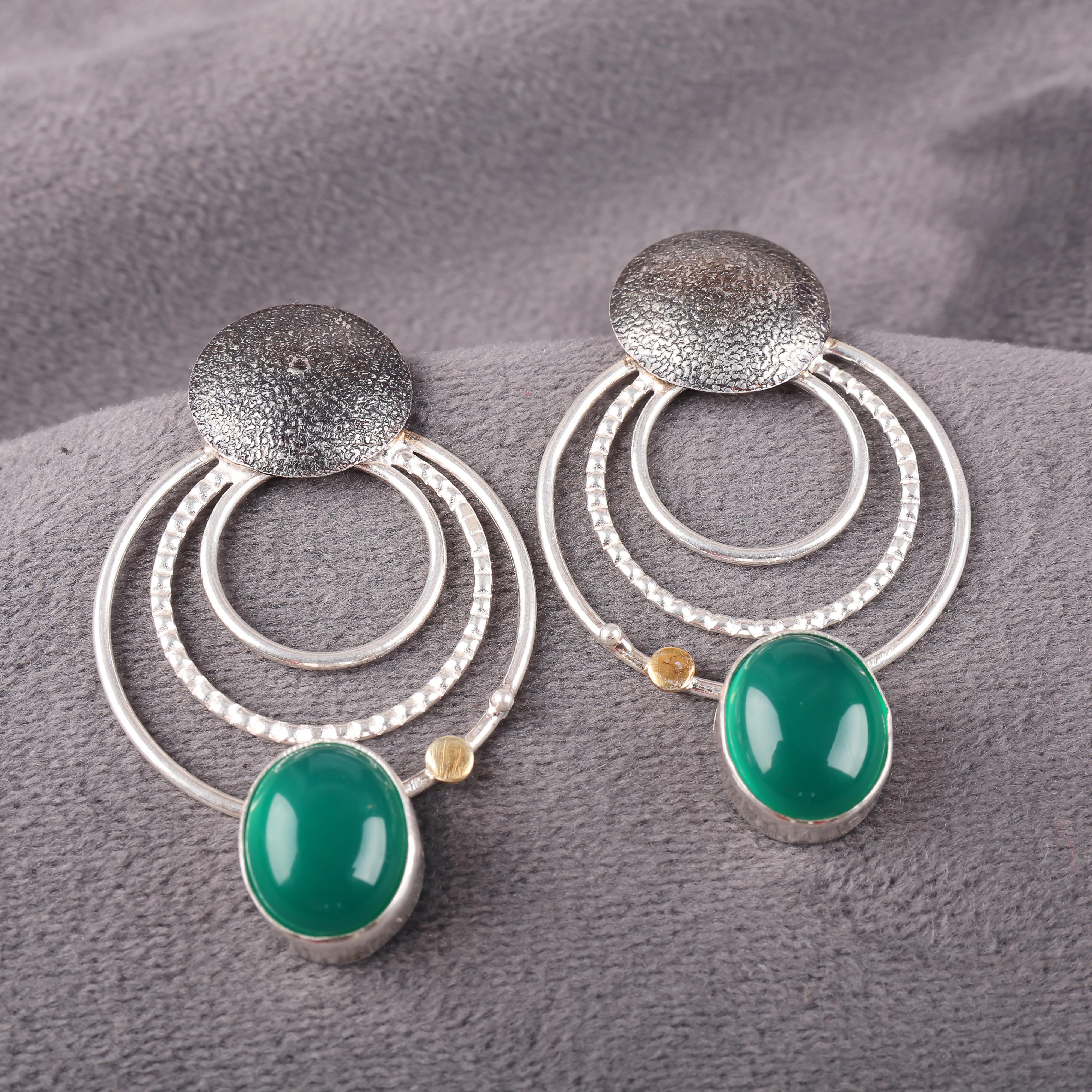 Green Onyx Cab 925 Solid Sterling Silver Earrings, Handmade Gemstone Earrings Jewelry, Gifts For Wife Brand New Earrings 1.85 Inches зелений
Green Onyx Cab 925 Solid Sterling Silver Earrings, Handmade Gemstone Earrings Jewelry, Gifts For Wife Brand New Earrings 1.85 Inches зелений