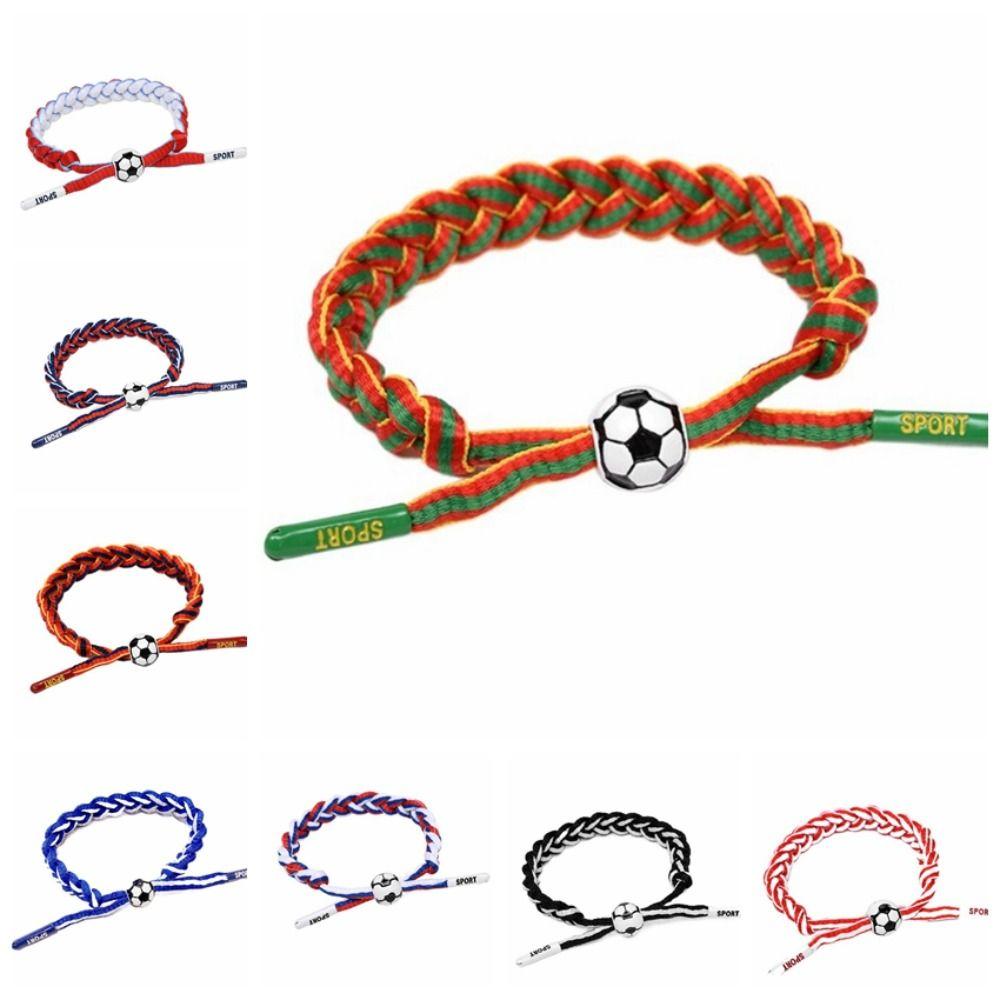 Handmade Soccer Ball Bracelet Team Football Wristband Personality Woven Bracelet Pendant
Handmade Soccer Ball Bracelet Team Football Wristband Personality Woven Bracelet Pendant