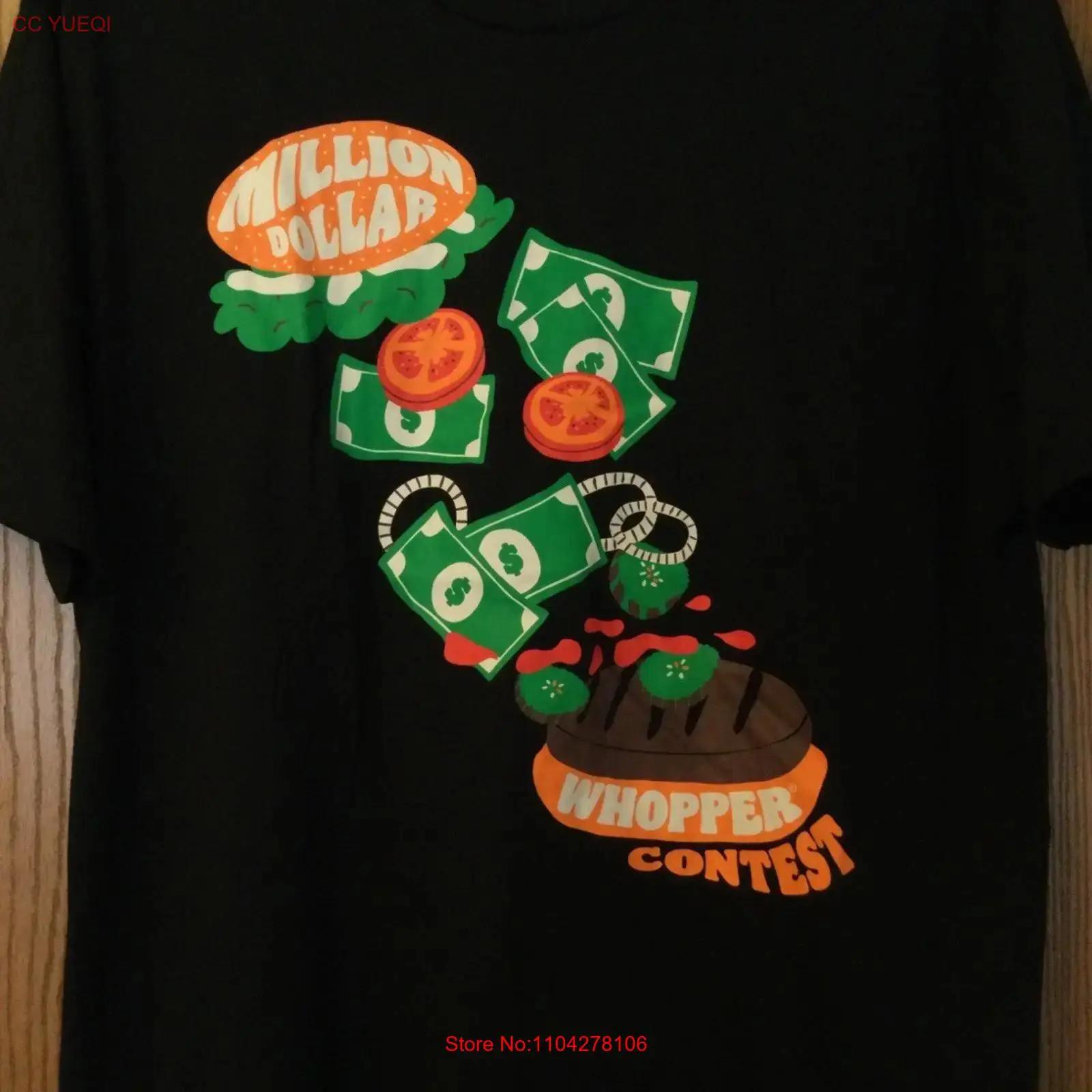 Burger King Million Dollar Whopper Contest Black T Shirt XL vintage Washed Stylish Top For Everyday Wear Comfortable Versatile 5XL різнокольоровий
Burger King Million Dollar Whopper Contest Black T Shirt XL vintage Washed Stylish Top For Everyday Wear Comfortable Versatile 5XL різнокольоровий
