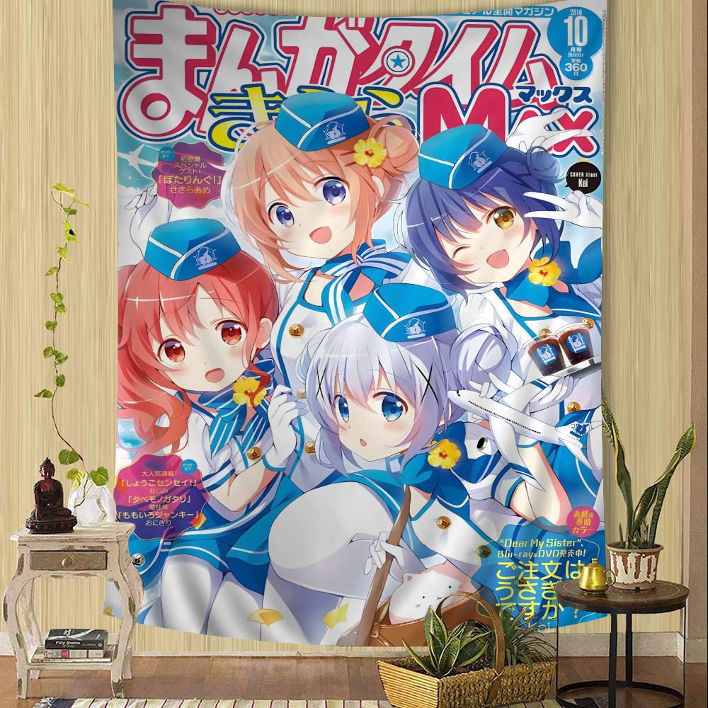 Is The Order A Rabbit Anime Hippie Wall Hanging Tapestries For Living Room Home Dorm Decor Kawaii Room Decor 74x94cm(29x37in)
Is The Order A Rabbit Anime Hippie Wall Hanging Tapestries For Living Room Home Dorm Decor Kawaii Room Decor 74x94cm(29x37in)