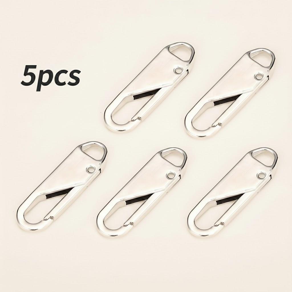 5Pcs Detachable Metal Zipper Pulls Replacement Tabs for Luggage Backpacks Clothes Shoes DIY Sewing Supplies срібний
5Pcs Detachable Metal Zipper Pulls Replacement Tabs for Luggage Backpacks Clothes Shoes DIY Sewing Supplies срібний
