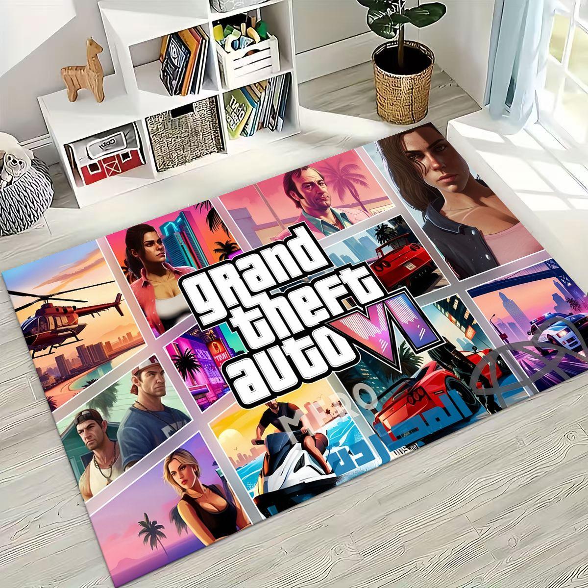 3D G-GTA Гра Геймер Мультяшний Мото Килим для Спальні Вітальні Дивана Домашній Доріжка Декор, Великий Дитячий Ігровий Нековзкий Килимок для Підлоги Подарунок 200x160cm( 78x62in )
3D G-GTA Гра Геймер Мультяшний Мото Килим для Спальні Вітальні Дивана Домашній Доріжка Декор, Великий Дитячий Ігровий Нековзкий Килимок для Підлоги Подарунок 200x160cm( 78x62in )