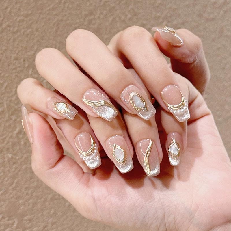 Handmade Cat Eye Nude Shell Gel Removable False Nail Stickers - High Quality Whitening Advanced Design Extra Small
Handmade Cat Eye Nude Shell Gel Removable False Nail Stickers - High Quality Whitening Advanced Design Extra Small