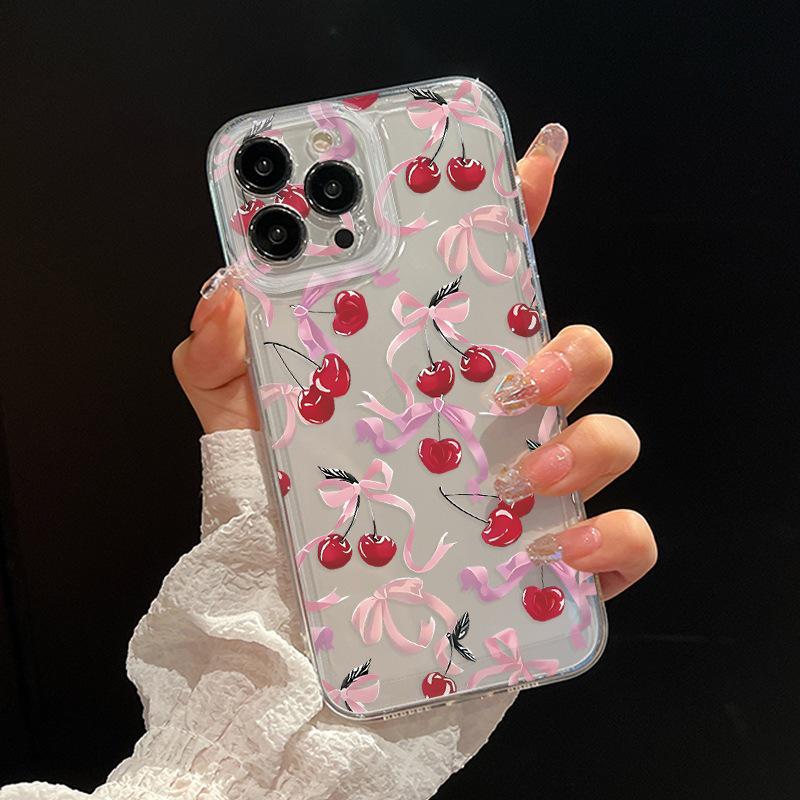 Korean Bow Cherry Apple iPhone 13/14/14 Pro Max Transparent Case Note: Please specify model for domestic brands
Korean Bow Cherry Apple iPhone 13/14/14 Pro Max Transparent Case Note: Please specify model for domestic brands