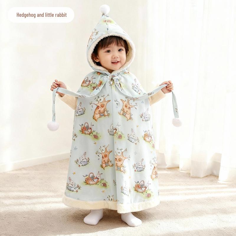 Windproof Baby Cloak Cape - Autumn/Winter Toddler Outerwear, Plus Velvet Swaddling Blanket for Girls XL
Windproof Baby Cloak Cape - Autumn/Winter Toddler Outerwear, Plus Velvet Swaddling Blanket for Girls XL