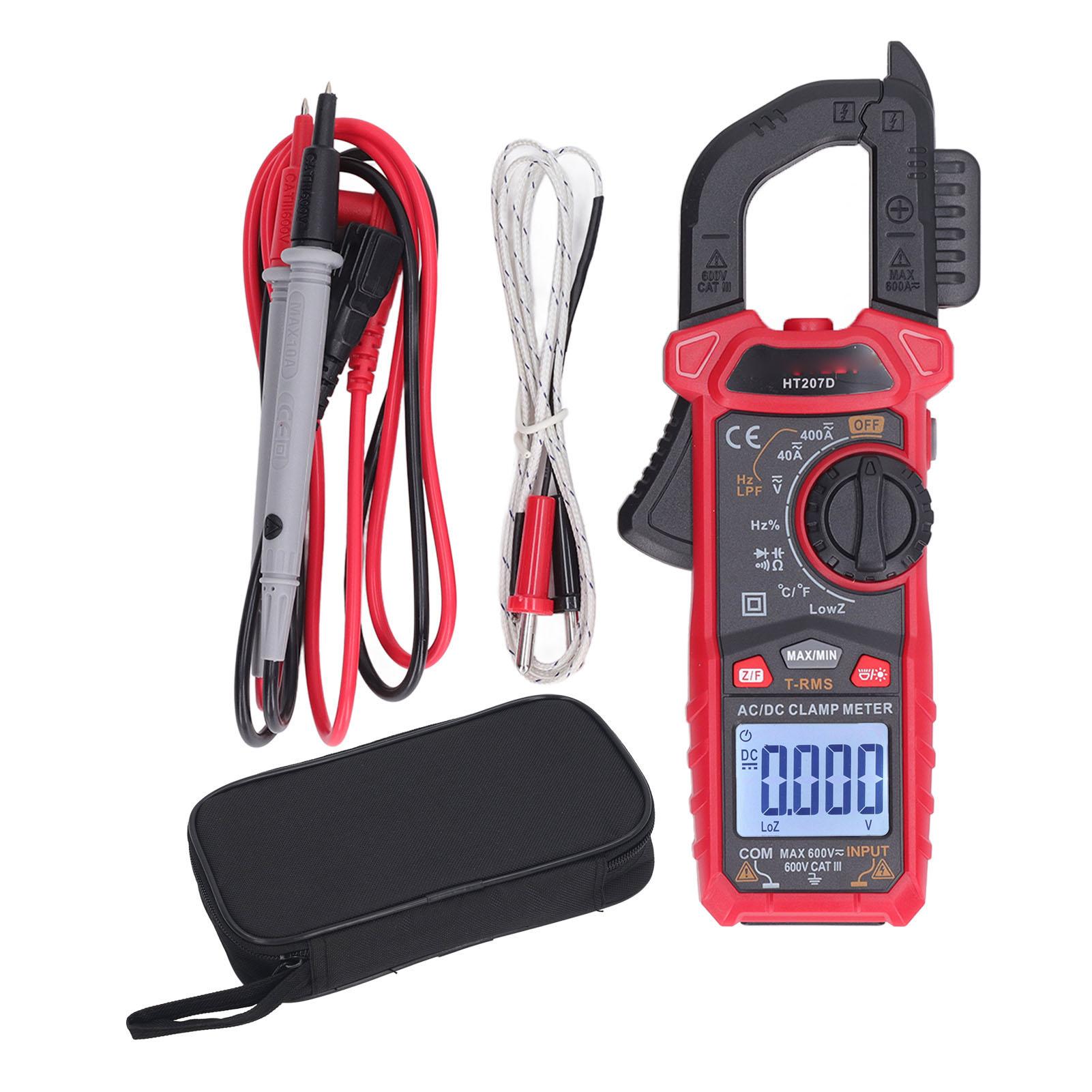 Digital Clamp Meter Multimeter Voltmeter Tester Amp Volt Meter Measure Temp Capacitance Resistance
Digital Clamp Meter Multimeter Voltmeter Tester Amp Volt Meter Measure Temp Capacitance Resistance